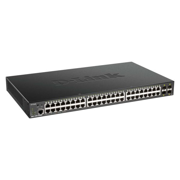 D-Link DGS-1250-52XMP netwerk-switch Managed L3 Power over Ethernet (PoE) Zwart (DGS-1250-52XMP)