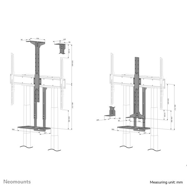 Neomounts AFL-875BL1 Videobar en multimedia kit - universeel (AFL-875BL1)