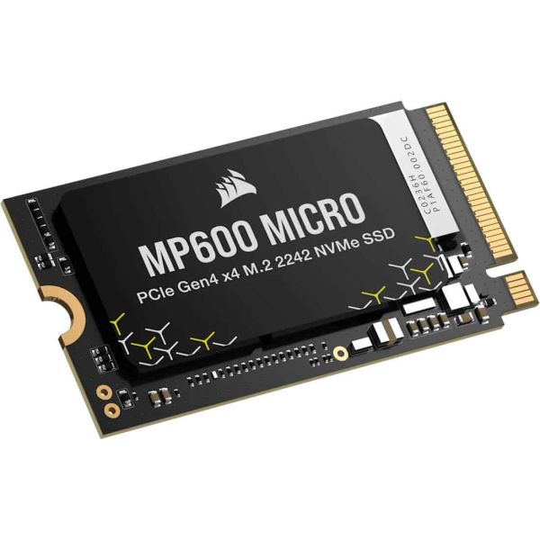 Corsair MP600 MICRO 2242 1TB NVMe Heatsink M.2 2242 / Gen4 PCIe x4 NVMe / 7000MBs Read, 6200MBs Write (CSSD-F1000GBMP600MCR2)