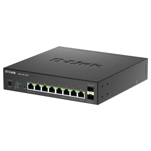 D-Link DMS-1250-10SPL Managed 2.5G Ethernet (100/1000/2500) Power over Ethernet (PoE) Zwart (DMS-1250-10SPL/E)