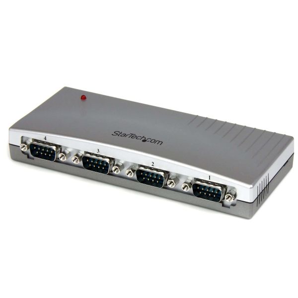 StarTech.com 4 poorts USB naar RS232 seriële DB9 adapter hub (ICUSB2324) StarTech.com 4 poorts USB naar RS232 seriële DB9 adapter hub (ICUSB2324)
