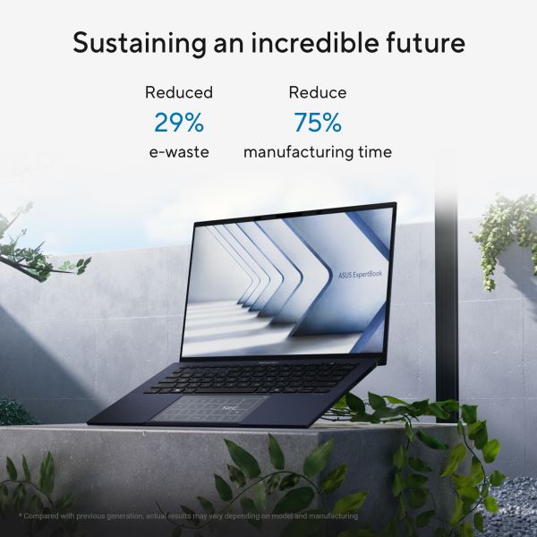 ASUS ExpertBook B9 OLED B9403CVAR-PP1678X Intel Core 7 150U Laptop 35,6 cm (14") WQXGA+ 32 GB LPDDR5x-SDRAM 1 TB SSD Wi-Fi 6E (802.11ax) Windows 11 Pro Frans Zwart (90NX05W1-M02W80)