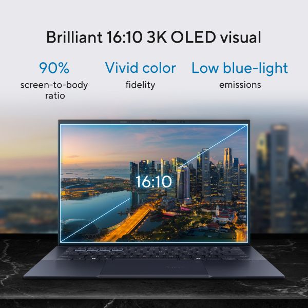 ASUS ExpertBook B9 OLED B9403CVAR-PP1678X Intel Core 7 150U Laptop 35,6 cm (14") WQXGA+ 32 GB LPDDR5x-SDRAM 1 TB SSD Wi-Fi 6E (802.11ax) Windows 11 Pro Frans Zwart (90NX05W1-M02W80)