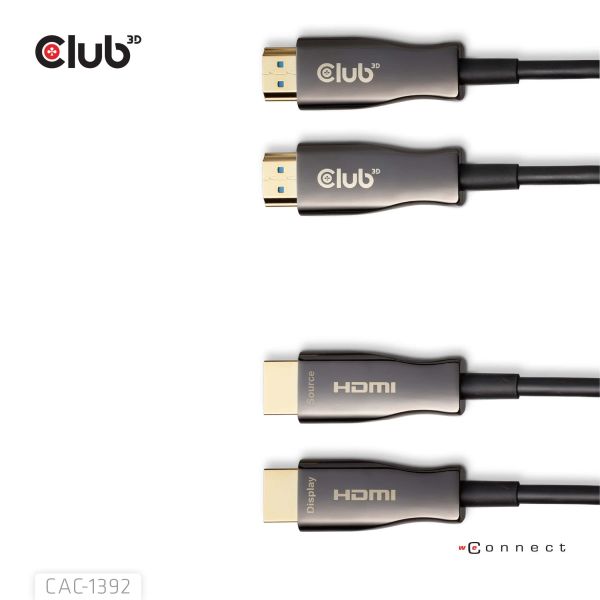 CLUB3D HDMI™ Hybrid AOC Cable 8K60Hz/4K120Hz 30m / 98.42 ft (CAC-1392)