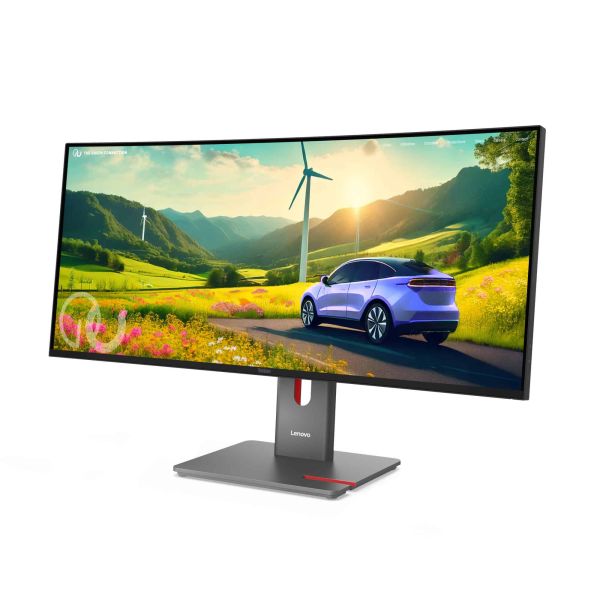 Lenovo ThinkVision P34WD-40 LED display 86,4 cm (34") 3440 x 1440 Pixels Wide Quad HD LCD Zwart (64ADGAT1EU)