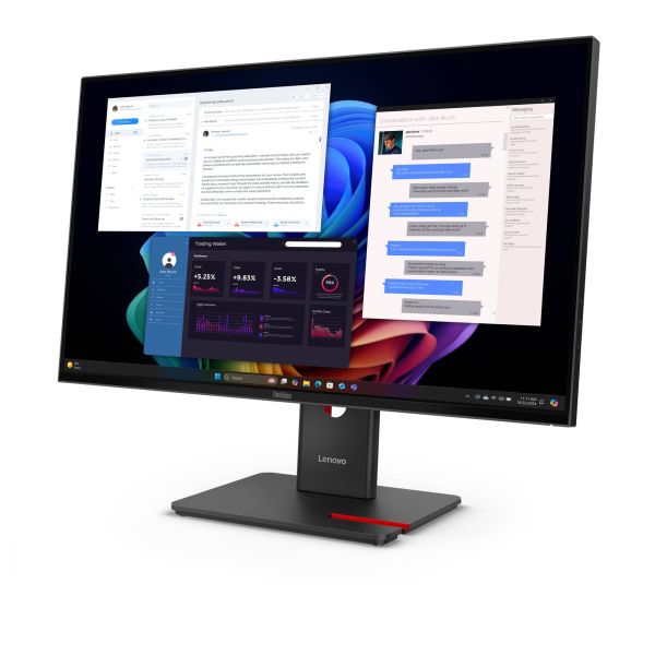 Lenovo ThinkVision T27ud-40 computer monitor 68,6 cm (27") 3840 x 2160 Pixels 4K Ultra HD LCD Zwart (64AFGAT2EU)