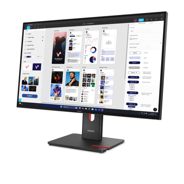 Lenovo ThinkVision T32UD-40 computer monitor 80 cm (31.5") 3840 x 2160 Pixels 4K Ultra HD LCD Zwart (64B0GAT1EU)