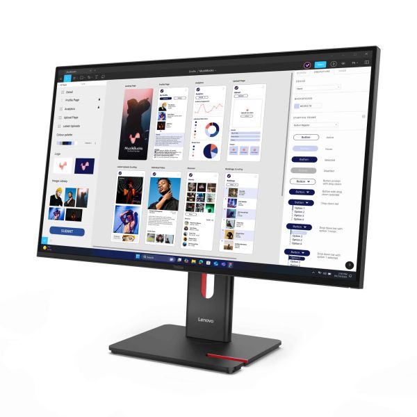 Lenovo ThinkVision T32UD-40 computer monitor 80 cm (31.5") 3840 x 2160 Pixels 4K Ultra HD LCD Zwart (64B0GAT1EU)
