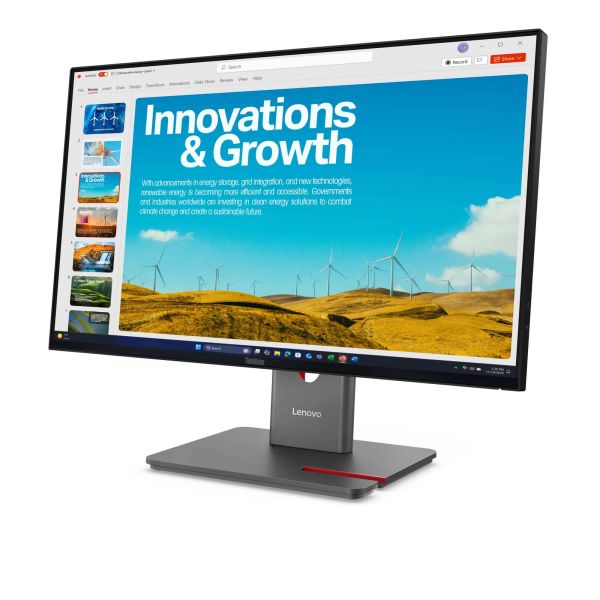 Lenovo ThinkVision P24QD-40 computer monitor 60,5 cm (23.8") 2560 x 1440 Pixels Quad HD LCD Zwart (64B1GAT1EU)