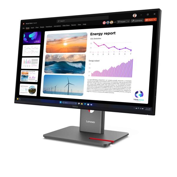Lenovo ThinkVision P24Q-40 computer monitor 60,5 cm (23.8") 2560 x 1440 Pixels Quad HD LCD Zwart (64B2GAT1EU)