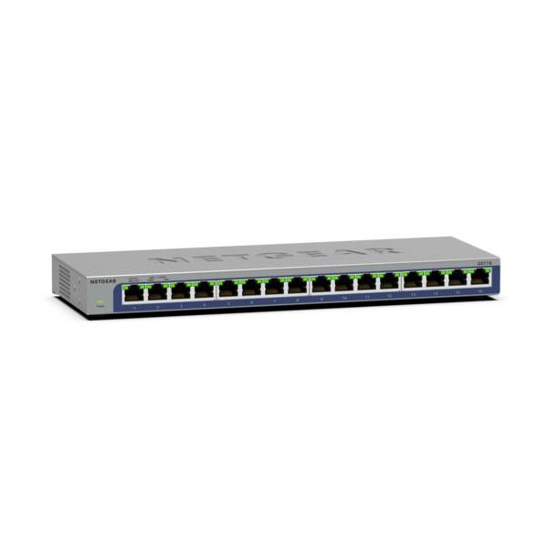 NETGEAR GS116 Unmanaged L2 Gigabit Ethernet (10/100/1000) Zwart (GS116-300EUS)