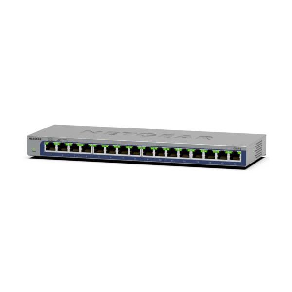NETGEAR GS116 Unmanaged L2 Gigabit Ethernet (10/100/1000) Zwart (GS116-300EUS)
