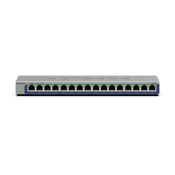 NETGEAR GS116 Unmanaged L2 Gigabit Ethernet (10/100/1000) Zwart (GS116-300EUS)
