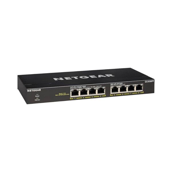 Netgear 8-PORT POE GIGABIT UNMANAGED SWITCH GS3 (GS308LP-100EUS)