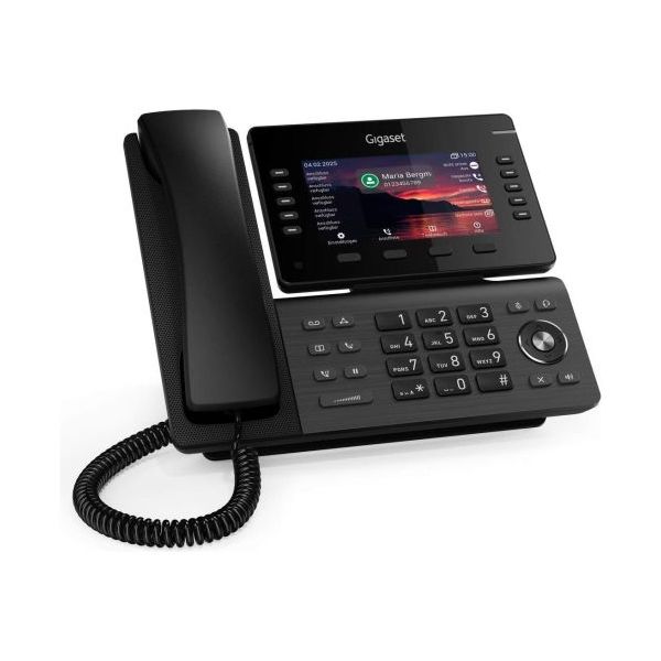 GIGASET P850W IP PRO IP Tischtelefon 12.7 cm 5 Zoll TFT-Farbdisplay 2x USB WLAN Anschluss fr P800 KEY PRO Expanson Module PoE (S30853-H4104-R101)