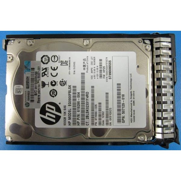 HP 900GB hot-plug dual-port SAS HDD interne harde schijf 10000 RPM 2.5" (653971-001-RFB) HP 900GB hot-plug dual-port SAS HDD interne harde schijf 10000 RPM 2.5" (653971-001-RFB)