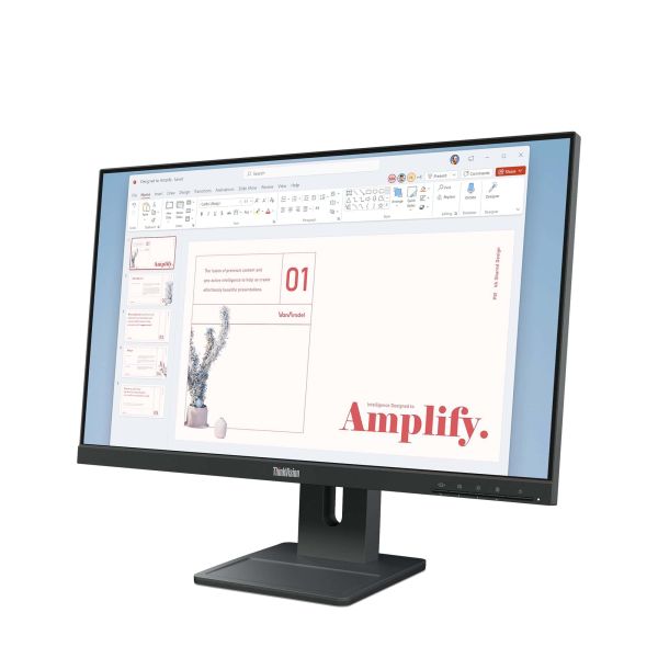 Lenovo ThinkVision E24-40 computer monitor 60,5 cm (23.8") 1920 x 1080 Pixels Full HD LCD Zwart (64BAMAT1EU)