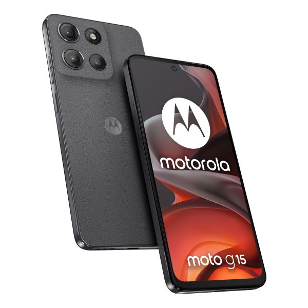Motorola moto g15 17,1 cm (6.72") Dual SIM Android 15 4G USB Type-C 8 GB 256 GB 5200 mAh Grijs (PB6E0018ES)
