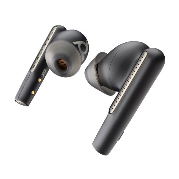 POLY Voyager Free 60+ UC Carbon Black Earbuds + BT700 USB-C-adapter + oplaadcase met touchscreen (7Y8H2AA)