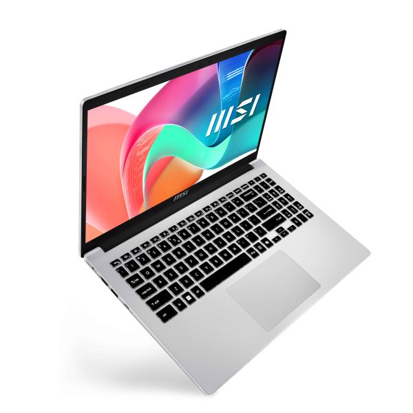 MSI Modern 15 F1MG-643NL Intel Core 7 150U Laptop 39,6 cm (15.6") Full HD 16 GB DDR4-SDRAM 512 GB SSD Wi-Fi 6E (802.11ax) Windows 11 Home Zilver (9S7-15S112-643)