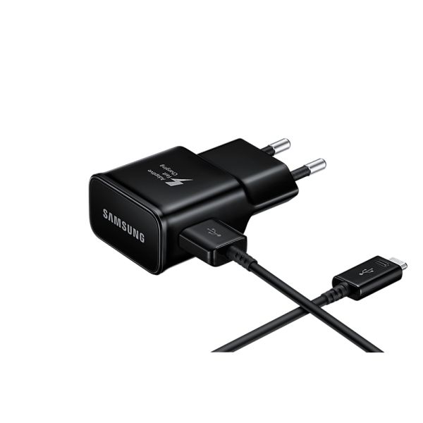 Samsung EP-TA20 Universeel Zwart AC Snel opladen Binnen, Buiten (EP-TA20EBECGWW)