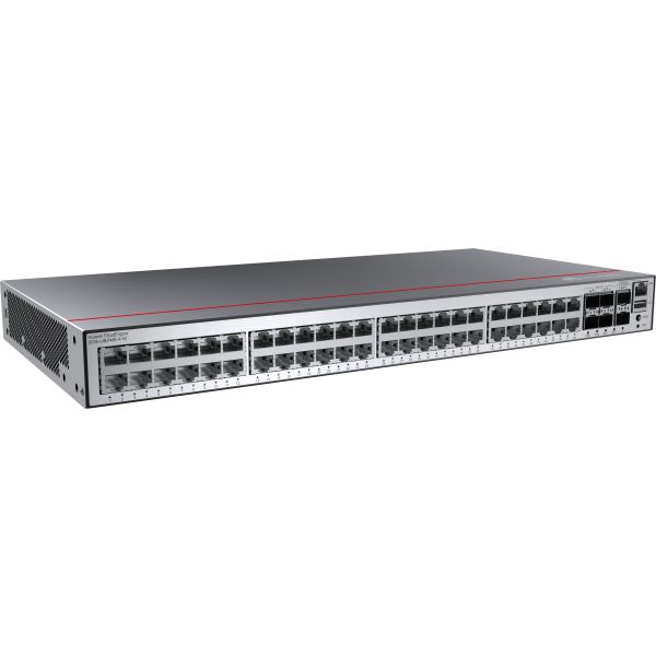 Huawei CloudEngine S5735-L48LP4XE-A-V2 Managed L3 Gigabit Ethernet (10/100/1000) Power over Ethernet (PoE) 1U Zwart, Zilver (S5735-L48LP4XE-A-V2)