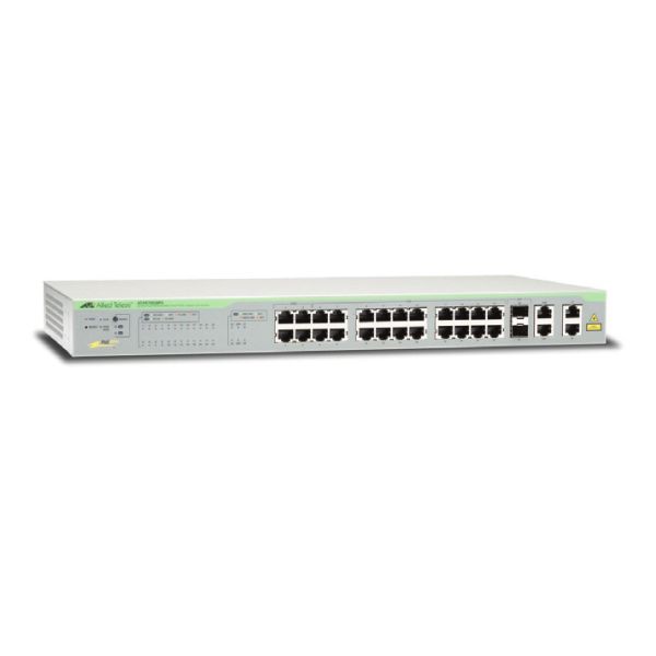 Allied Telesis AT-FS750/28PS-50 Managed Fast Ethernet (10/100) Power over Ethernet (PoE) 1U Grijs (AT-FS750/28PS-50) Allied Telesis AT-FS750/28PS-50 Managed Fast Ethernet (10/100) Power over Ethernet (PoE) 1U Grijs (AT-FS750/28PS-50)