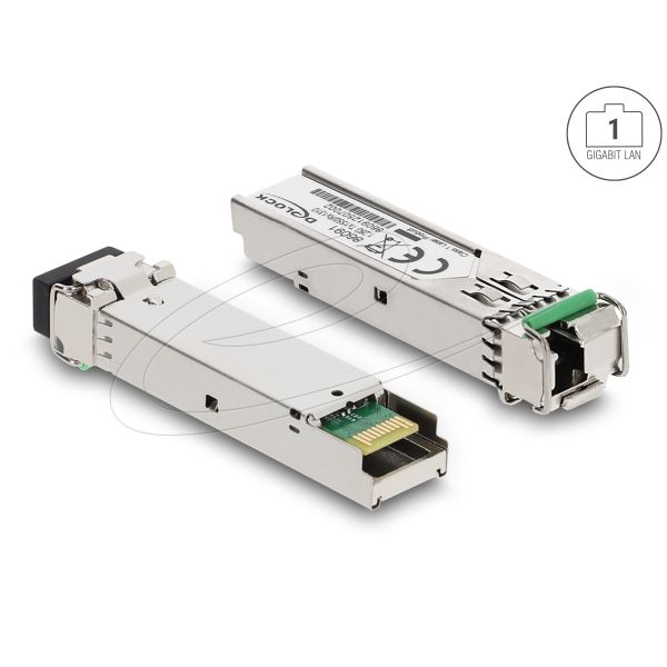 DELOCK SFP Modul 1000Base-BX SM TX 1550 / RX 1310 nm DDM (86091)