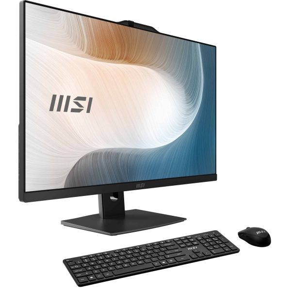 MSI Modern AM272P 1M-1064XAT Intel Core 3 100U 68,6 cm (27") 1920 x 1080 Pixels Alles-in-één-pc 16 GB DDR5-SDRAM 512 GB SSD Wi-Fi 6E (802.11ax) Zwart (00AF8231-1064)