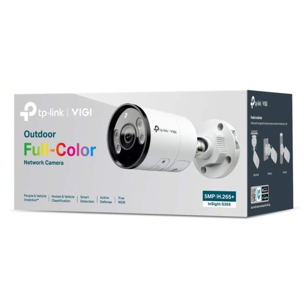 TP-Link INSIGHT S355 Kogel (vorm) IP-beveiligingscamera Buiten 2880 x 1620 Pixels Muur (INSIGHT S355(2.8MM))