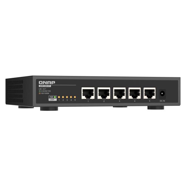QNAP QSW-3205-5T netwerk-switch Unmanaged 10G Ethernet (100/1000/10000) Desktop Zwart (QSW-3205-5TYSW-FLEX-XG) QNAP QSW-3205-5T netwerk-switch Unmanaged 10G Ethernet (100/1000/10000) Desktop Zwart (QSW-3205-5TYSW-FLEX-XG)