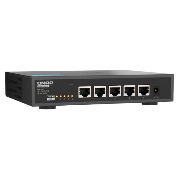 QNAP QSW-3205-5T netwerk-switch Unmanaged 10G Ethernet (100/1000/10000) Desktop Zwart (QSW-3205-5TYSW-FLEX-XG) QNAP QSW-3205-5T netwerk-switch Unmanaged 10G Ethernet (100/1000/10000) Desktop Zwart (QSW-3205-5TYSW-FLEX-XG)