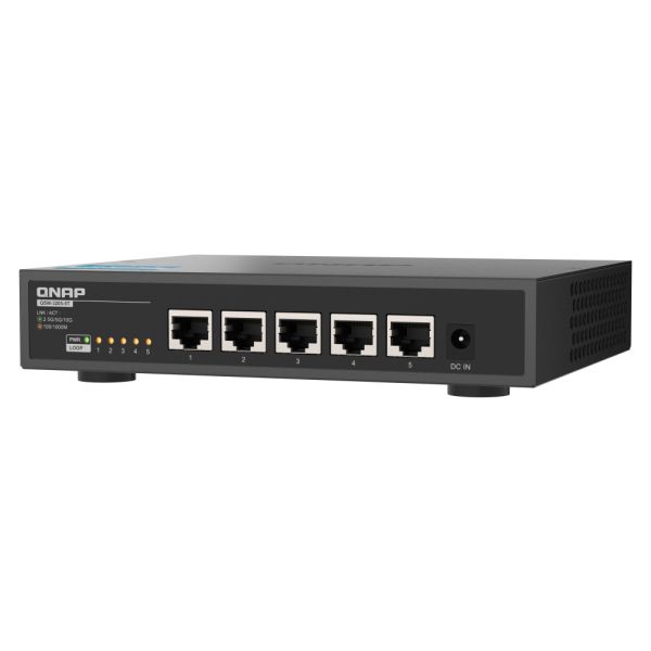 QNAP QSW-3205-5T netwerk-switch Unmanaged 10G Ethernet (100/1000/10000) Desktop Zwart (QSW-3205-5TYSW-FLEX-XG) QNAP QSW-3205-5T netwerk-switch Unmanaged 10G Ethernet (100/1000/10000) Desktop Zwart (QSW-3205-5TYSW-FLEX-XG)