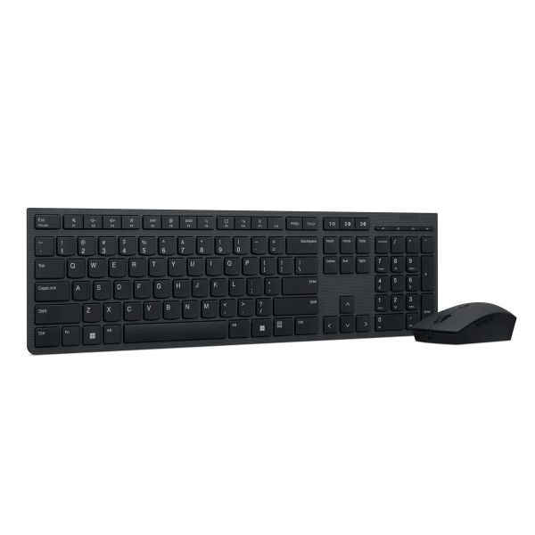 Lenovo 4X31K03931 toetsenbord Inclusief muis RF-draadloos + Bluetooth Amerikaans Engels Zwart (4X31K03931)