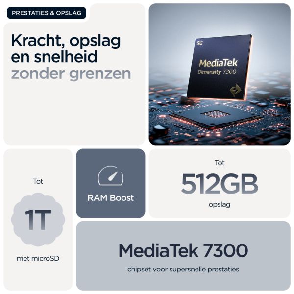 Motorola edge 60 fusion 16,9 cm (6.67") Dual SIM Android 15 5G USB Type-C 8 GB 256 GB 5200 mAh Grijs (PB7E0037SE)