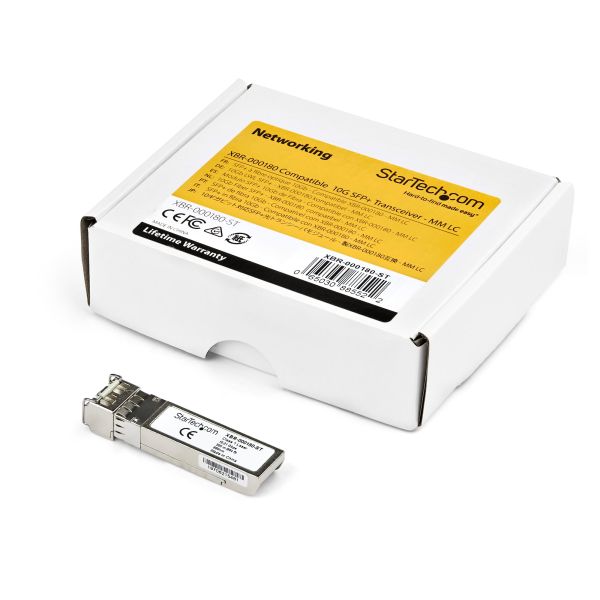 StarTech.com Arista Networks SFP-10G-SRL Compatibele SFP+ Module - 10GBASE-SRL - 10GbE Multimode Fiber MMF Optische Transceiver - 10GE Gigabit Ethernet SFP+ - LC 100m - 850nm - DDM (AR-SFP-10G-SRL-ST)