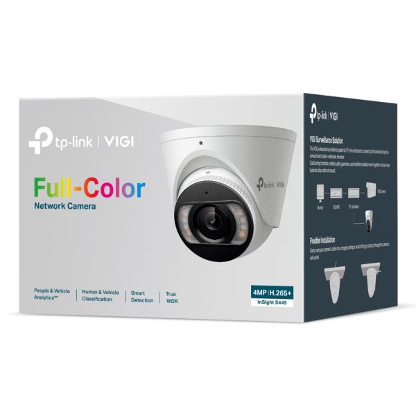TP-Link INSIGHT S445 Turret IP-beveiligingscamera Buiten 2688 x 1520 Pixels Plafond (INSIGHT S445(2.8MM)(UN))