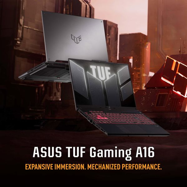 ASUS TUF Gaming A16 FA607PV-RL129W AMD Ryzen™ 9 7940HX Laptop 40,6 cm (16") WUXGA 16 GB DDR5-SDRAM 512 GB SSD NVIDIA GeForce RTX 4060 Wi-Fi 6 (802.11ax) Windows 11 Home Nederlands Grijs (90NR0IX4-M00690)