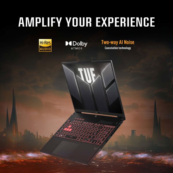 ASUS TUF Gaming A16 FA607PV-RL129W AMD Ryzen™ 9 7940HX Laptop 40,6 cm (16") WUXGA 16 GB DDR5-SDRAM 512 GB SSD NVIDIA GeForce RTX 4060 Wi-Fi 6 (802.11ax) Windows 11 Home Nederlands Grijs (90NR0IX4-M00690)
