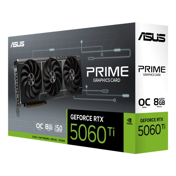 ASUS Prime -RTX5060TI-O8G NVIDIA GeForce RTX 5060 Ti 8 GB GDDR7 (90YV0MP0-M0NA00) ASUS Prime -RTX5060TI-O8G NVIDIA GeForce RTX 5060 Ti 8 GB GDDR7