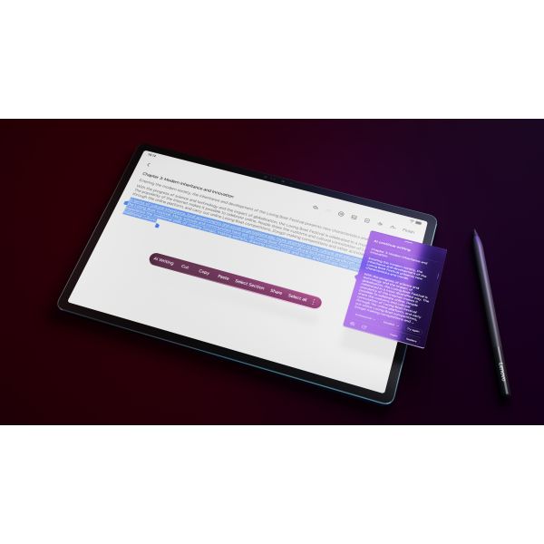 Lenovo Yoga Tab ZAEG0031DE tablet Qualcomm Snapdragon 256 GB 32,3 cm (12.7") 16 GB Wi-Fi 7 (802.11be) Android 14 Blauwgroen (ZAEG0031DE)