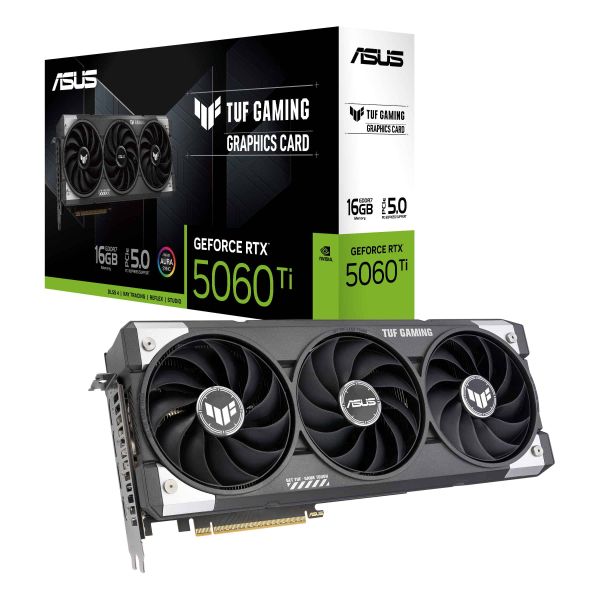 ASUS TUF Gaming TUF-RTX5060TI-16G-GAMING NVIDIA GeForce RTX 5060 Ti 16 GB GDDR7 (90YV0MG1-M0NA00)