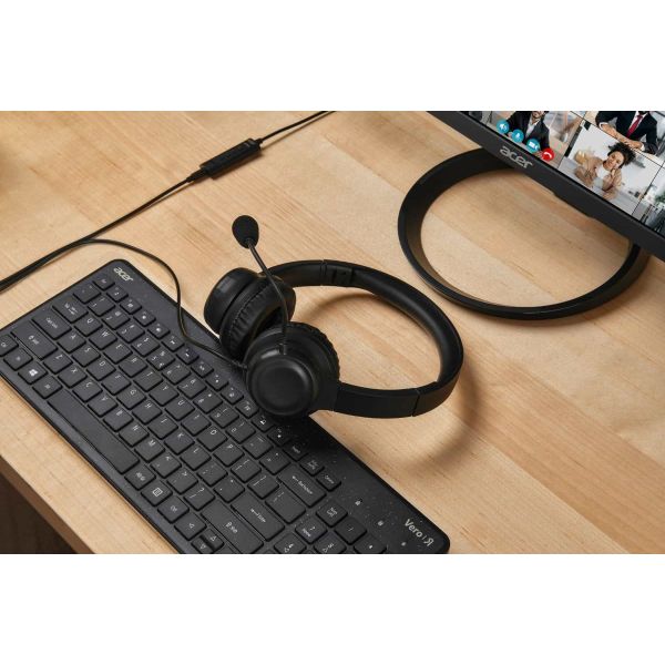 Acer AHW154 Headset Bedraad Handheld Kantoor/callcenter USB Type-A Zwart (GP.HDS11.02D) Acer AHW154 Headset Bedraad Handheld Kantoor/callcenter USB Type-A Zwart (GP.HDS11.02D)