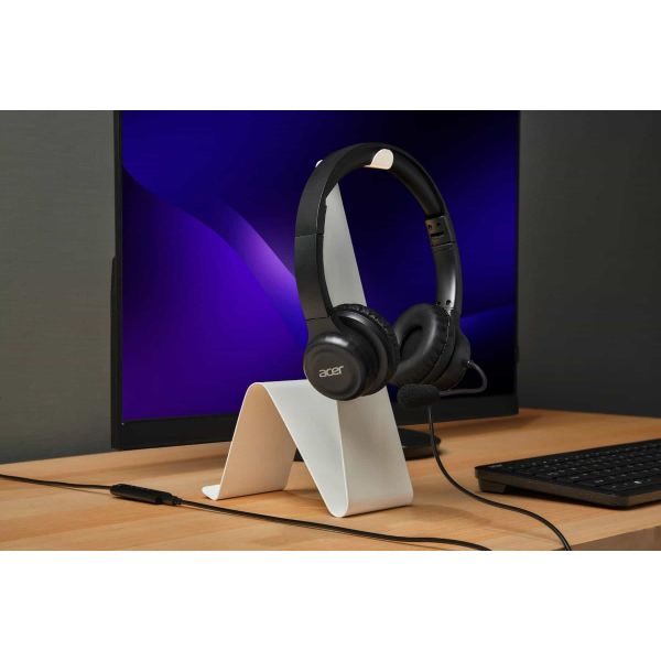 Acer AHW154 Headset Bedraad Handheld Kantoor/callcenter USB Type-A Zwart (GP.HDS11.02D) Acer AHW154 Headset Bedraad Handheld Kantoor/callcenter USB Type-A Zwart (GP.HDS11.02D)