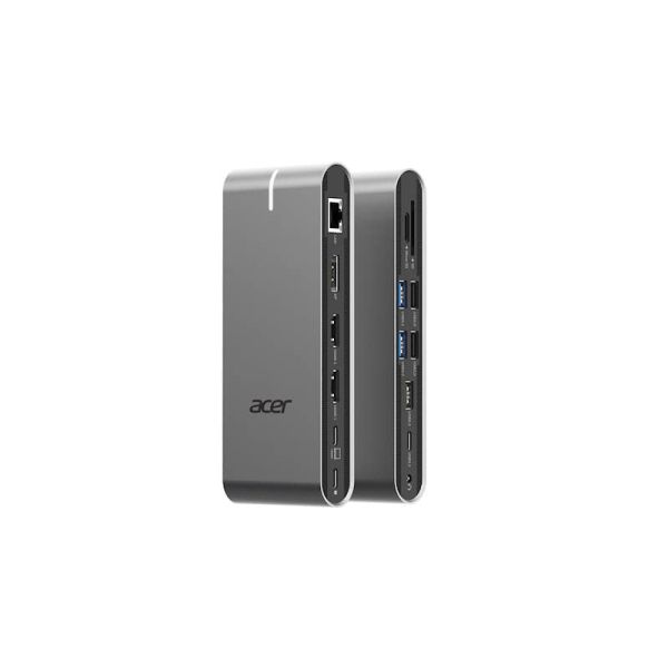 Acer HP.DSCAB.022 laptop dock & poortreplicator Bedraad USB 3.2 Gen 1 (3.1 Gen 1) Type-C Zilver (HP.DSCAB.022)