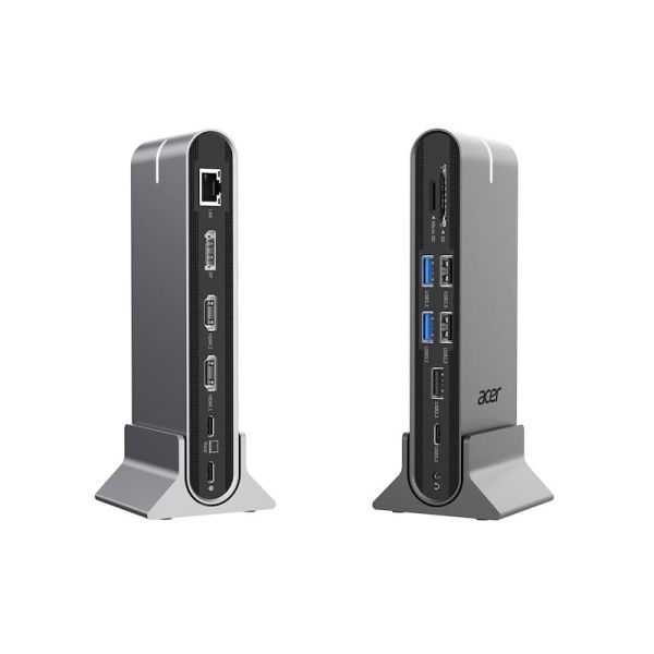 Acer HP.DSCAB.022 laptop dock & poortreplicator Bedraad USB 3.2 Gen 1 (3.1 Gen 1) Type-C Zilver (HP.DSCAB.022)