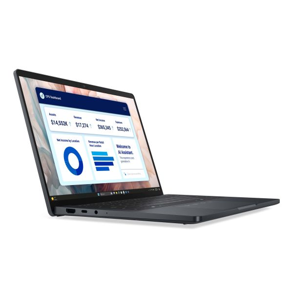 DELL Pro 13 Premium PA13250 Copilot+ PC Intel Core Ultra 7 266V Laptop 33,8 cm (13.3") Full HD+ 16 GB LPDDR5x-SDRAM 512 GB SSD Wi-Fi 7 (802.11be) Windows 11 Pro Engels Grijs (77K77)