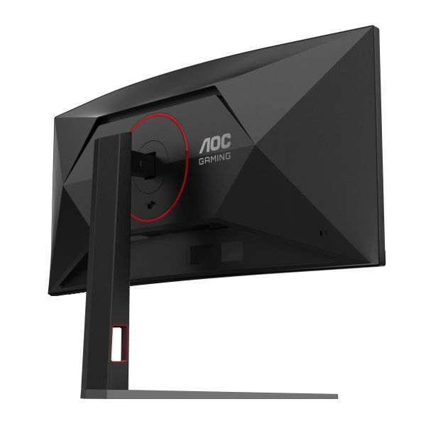 AOC G4 CU34G4 computer monitor 86,4 cm (34") 3440 x 1440 Pixels Wide Quad HD LED Zwart, Rood (CU34G4)
