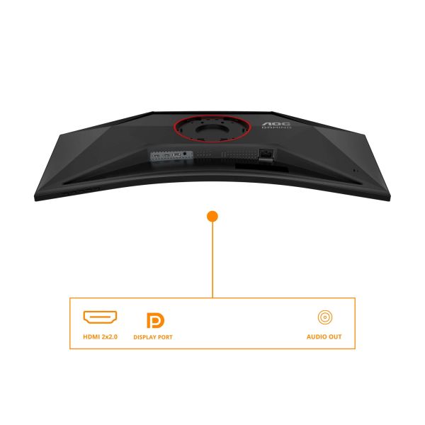 AOC G4 CU34G4 computer monitor 86,4 cm (34") 3440 x 1440 Pixels Wide Quad HD LED Zwart, Rood (CU34G4)