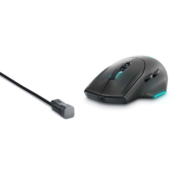 Alienware AW620M muis Gamen Rechtshandig RF Wireless + USB Type-C Optisch 26000 DPI (AW620M-G-DEAM)